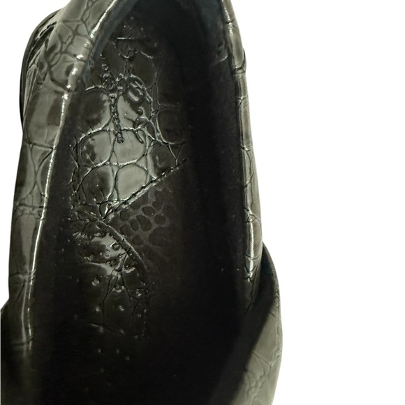 B.o.c. Womens Peggy Gray Patent Crocodile Round Toe Size 7.5 - Picture 5 of 10
